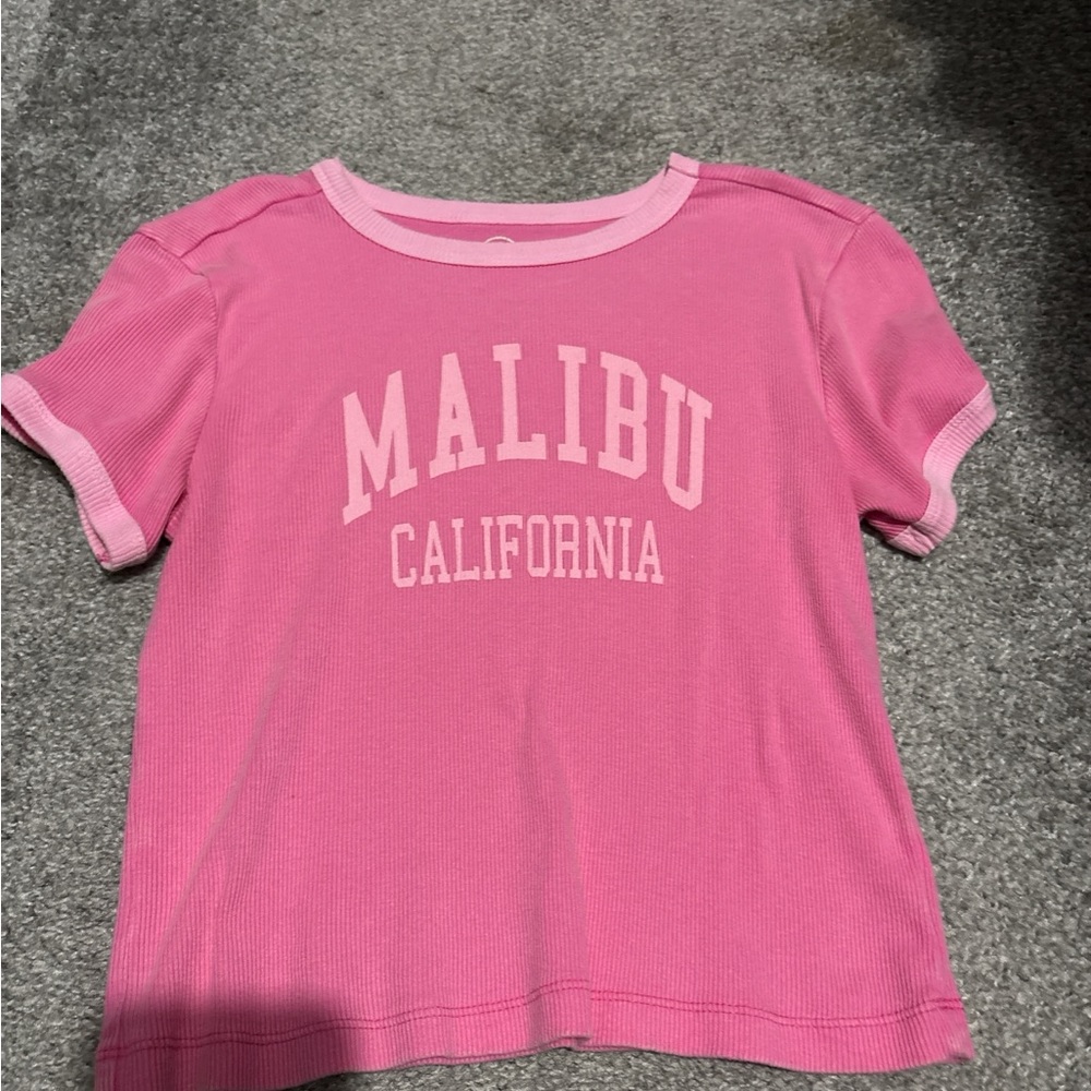 Pink Malibu California Kids T-Shirt